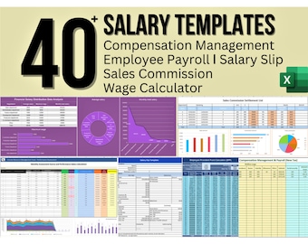 40+ Salary Templates: Employee Payroll ǀ Wage Calculator ǀ Sales Commission ǀ Salary Slip ǀ Compensation Management