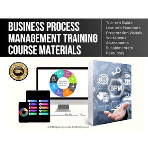 Kursmaterialien für den Kurs Business Prozessmanagement: Ausbilderleitfaden - Lernhilfe - Präsentations-Visuals - Arbeitsblatt - Ressourcen