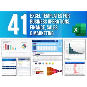 41 Excel Templates for Business Operations, Finance, Sales & Marketing