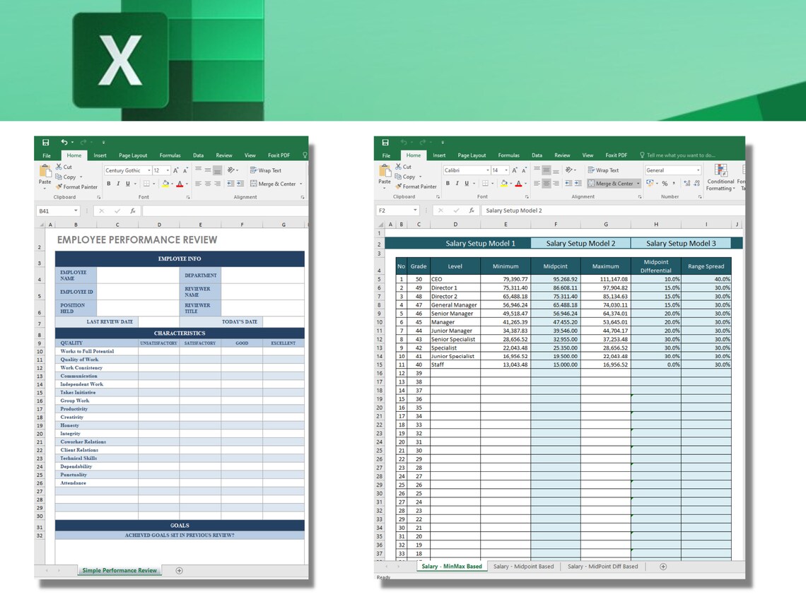 15 Human Resources HR Excel Templates Etsy