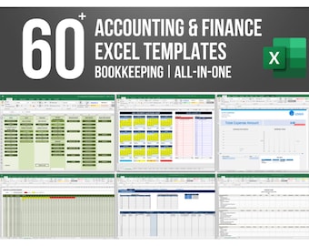 60+ Accounting & Finance Templates: Bookkeeping ǀ Income ǀ Expense ǀ Balance Sheet ǀ Cash flow ǀ Invoice ǀ Payroll ǀ Inventory