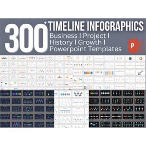 300+ Timeline Infographics: Business ǀ Project ǀ History ǀ Growth ǀ Powerpoint Templates