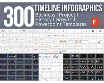 300+ Timeline Infographics: Business ǀ Project ǀ History ǀ Growth ǀ Powerpoint Templates
