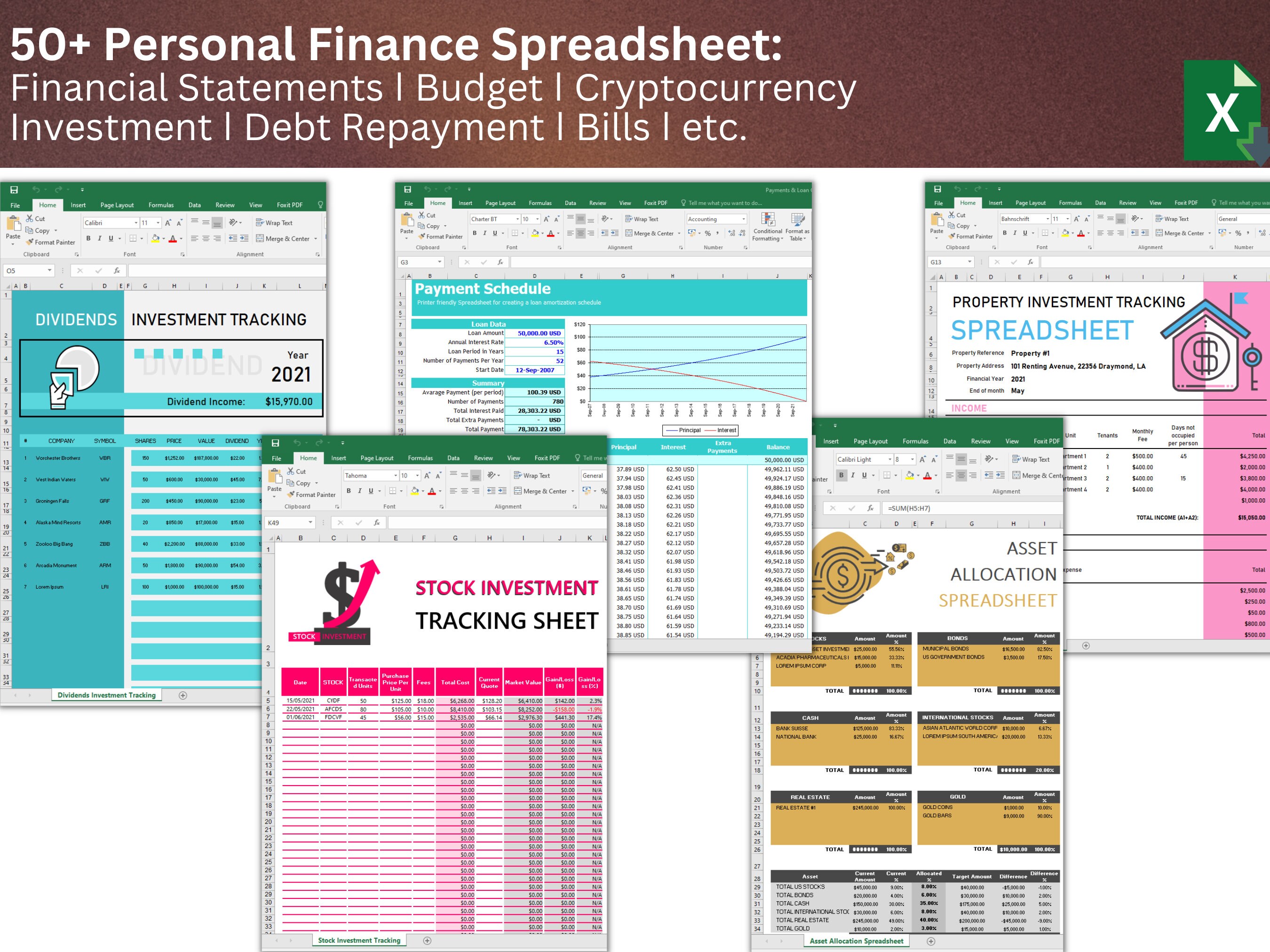 50+ Personal Finance Spreadsheet: Financial Statements ǀ Budget ǀ ...