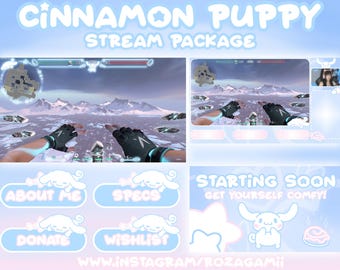 Cinnamon Puppy Stream Pack | Twitch Overlay | Twitch panels | Valorant Overlay | Bunny |