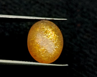Pierre précieuse de pierre de soleil, cabochons en forme de mélange lâche de pierre de soleil naturelle, cabochons de pierre de soleil dorée naturelle, pierre précieuse de pierre de soleil, ensemble de bijoux 15x11x4 MM.