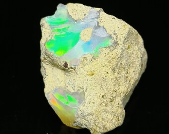 Natural Ethiopian Opal Rough – Welo Fire Opal Gemstone (19 Carat)