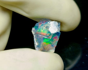 Natural Ethiopian Black Opal Rough Specimen, Fire Opal Crystal