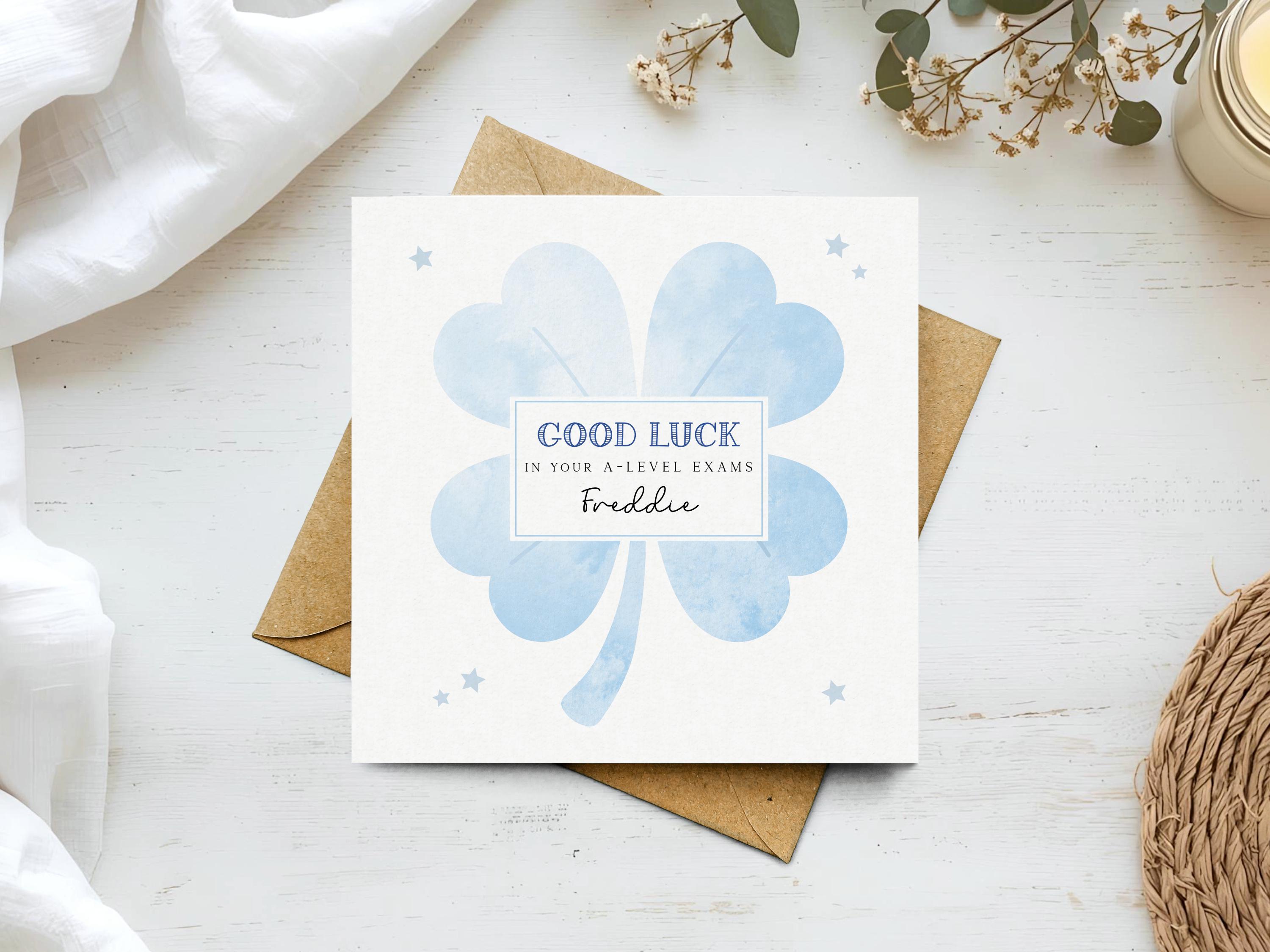 Personalised Good Luck Exams Card – GCSE, A-level, BTEC Exam - Etsy UK