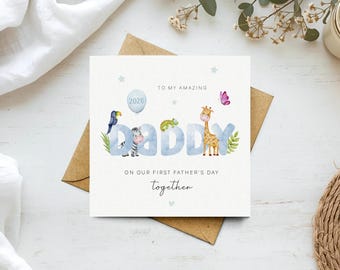 First Father's Day Card - Daddy First Father's Day Together Card, Happy Father's Day, Baby 1st Father's Day Card