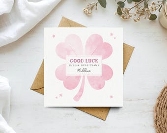 Personalised Good Luck Exams Card – GCSE, A-Level, BTEC Exam