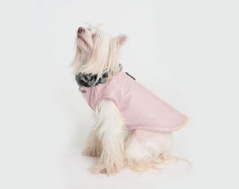 Dog leather coat/ dog winter clothes/ dog warm sweater/ pet thermal jacket/ dog clothes