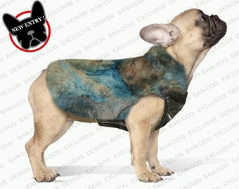 Cappotto su misura in eco pelliccia per bulldog/abbigliamento invernale per cani piccoli/indumento invernale per cane carlino