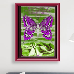 Iron Butterfly & Velvet Underground | Retro Digital Rock and Roll Band Concert Tour Poster Printable Wall Art 60s 70s Vintage Print Download