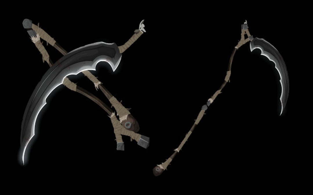 Burial Blade Scythe 3D Printed Replica Cosplay Etsy