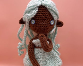 Mint Chocolate Amigirumi Crochet Girl Doll "Minta"