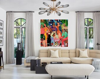 Blind Force, Original Painting on Canvas