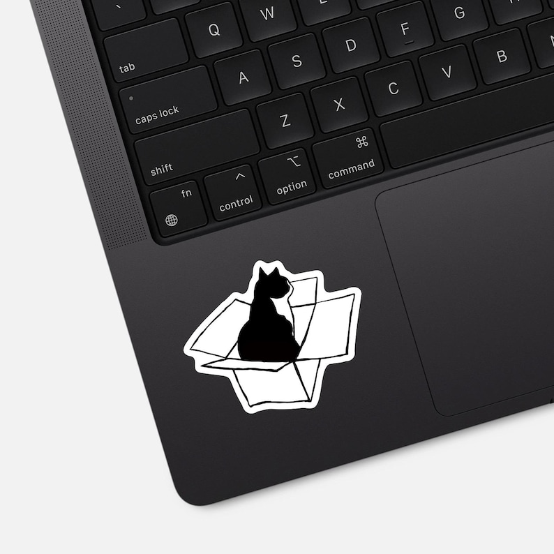 Peekaboo Kitty Sticker - Silly Funny Kawaii Cat, Matte Waterproof Vinyl ...