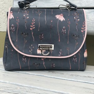 Handbag, unique piece, handmade, imitation leather