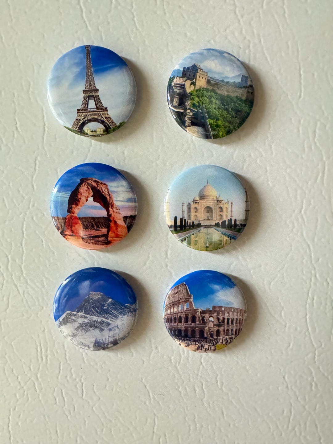 世界各国のマグネット 世界の驚異冷蔵庫マグネット：有名な観光地、6個セット - Etsy 日本