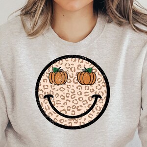 Fall Happy Face PNG, Pumpkin Season Png, Sublimation Design, Fall Sublimation, Pumpkin Png, Retro Fall Png, Digital Download