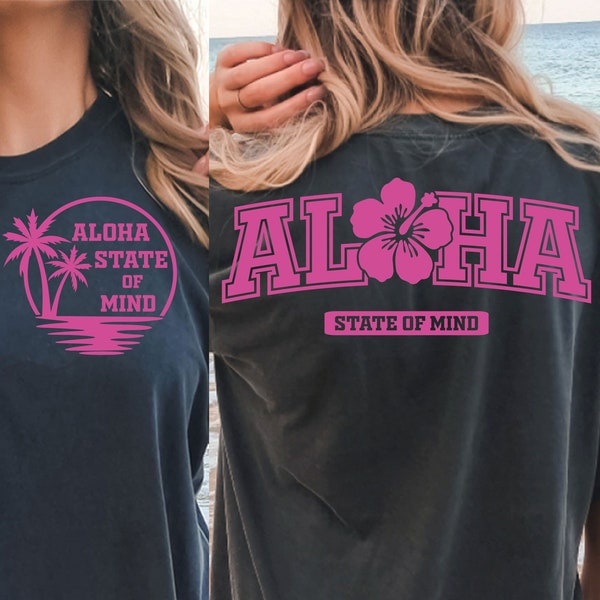 Aloha State of Mind Svg Png, Varsity Aloha Svg Png, Hawaii Svg Png, Aloha Shirt, Digital Download, Cut File