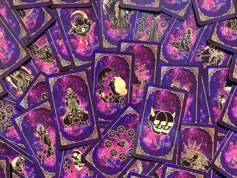 Bestseller Tarot deck, Tarot Deck 78 Cards, Wheel Of Fortune, Cute Tarot Deck, Unique Tarot Deck, Indie tarot deck