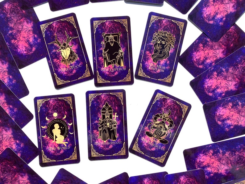 Bestseller Tarot deck, Tarot Deck 78 Cards, Wheel Of Fortune, Cute Tarot Deck, Unique Tarot Deck, Indie tarot deck