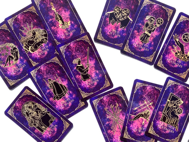 Bestseller Tarot deck, Tarot Deck 78 Cards, Wheel Of Fortune, Cute Tarot Deck, Unique Tarot Deck, Indie tarot deck