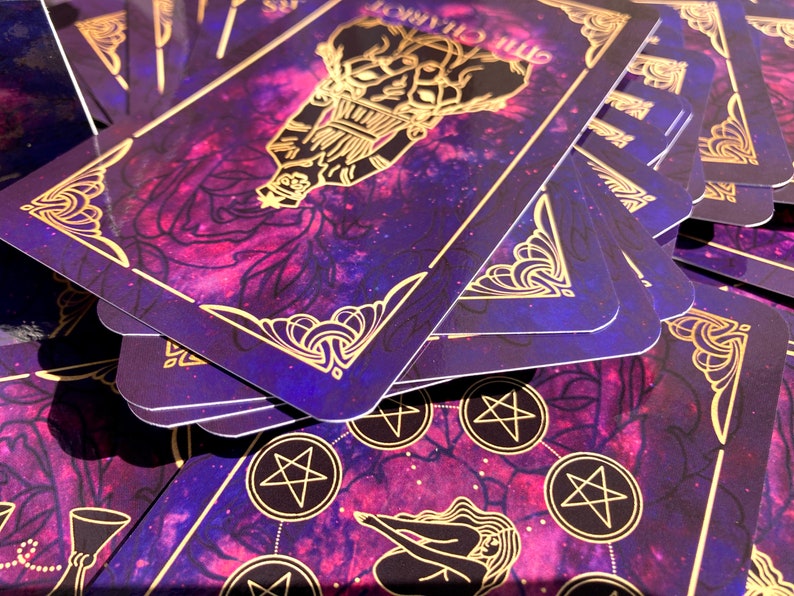 Bestseller Tarot deck, Tarot Deck 78 Cards, Wheel Of Fortune, Cute Tarot Deck, Unique Tarot Deck, Indie tarot deck