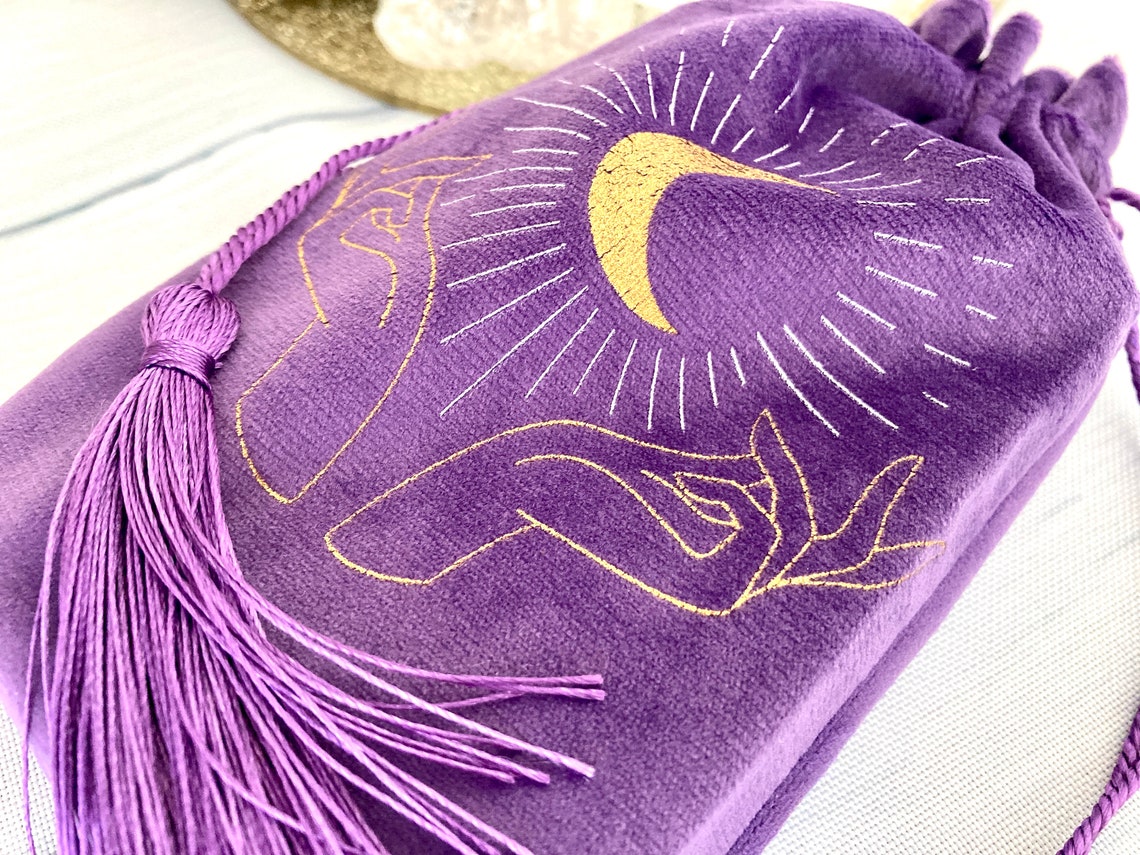 Tarot Deck Bag Tarot Card Bag Velvet Pouch Oracle Bag Etsy