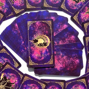 Bestseller Tarot deck, Tarot Deck 78 Cards, Wheel Of Fortune, Cute Tarot Deck, Unique Tarot Deck, Indie tarot deck