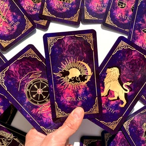 Bestseller Tarot deck, Tarot Deck 78 Cards, Wheel Of Fortune, Cute Tarot Deck, Unique Tarot Deck, Indie tarot deck
