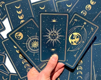 Jeu de tarot de 78 cartes, roue de la fortune, jeu de tarot mignon, jeu de tarot unique, cartes Oracle, jeu de cartes de tarot, tarot à succès