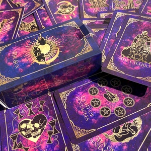 Bestseller Tarot deck, Tarot Deck 78 Cards, Wheel Of Fortune, Cute Tarot Deck, Unique Tarot Deck, Indie tarot deck