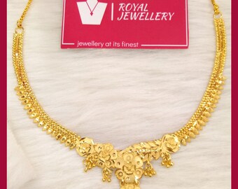 Gold necklace designs in 24 grams shop with price