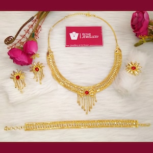 24 carat gold plated Indian/Pakistani/Dubai/Kuwaiti/African jewellery