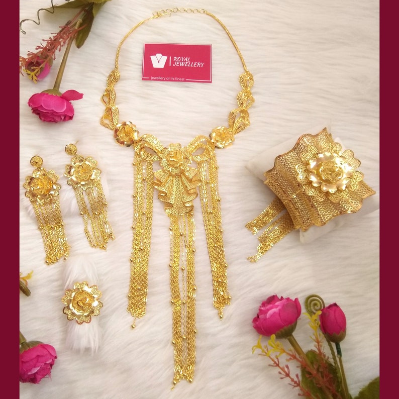 24 Carat Gold Plated Indian/pakistani/dubai/kuwaiti/african Etsy