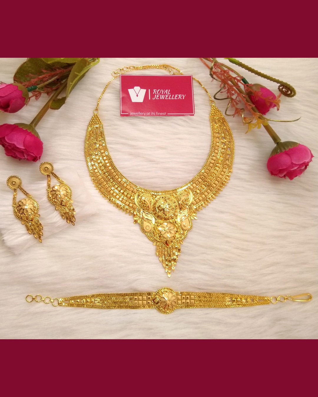 24 Carat Gold Plated Indian/pakistani/dubai/kuwaiti/african Etsy