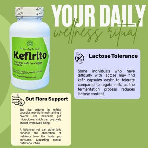 Kefirito Probiotic Kefir Capsules, 50 Billion CFU - 60 Veggie Capsules image 9