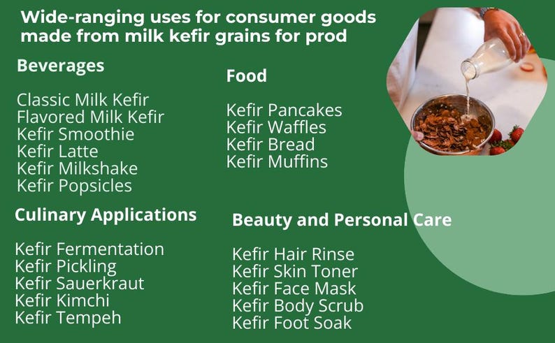 Granos de kéfir de leche orgánica: cultivo iniciador probiótico libanés vivo imagen 10