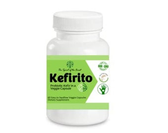 Kefirito 60 Kefir Veggie Kapseln 30 Tage Versorgung Nährstoff Billionen aktive probiotische Kulturen, Glutenfrei