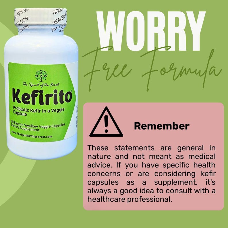 Kefirito Probiotic Kefir Capsules, 50 Billion CFU - 60 Veggie Capsules image 10