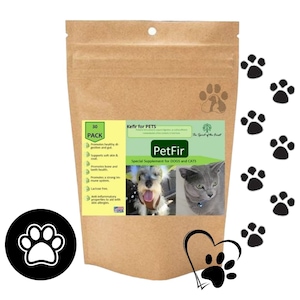 Petfir 30 Pack Kefir Supplement Pets Probiotic Dogs Cats Support Gut Health
