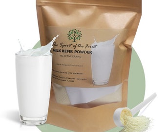 Kéfir de leche en polvo orgánico listo sin mantenimiento de Live Active Probiotic Premium - Leche de Kefir en Polvo