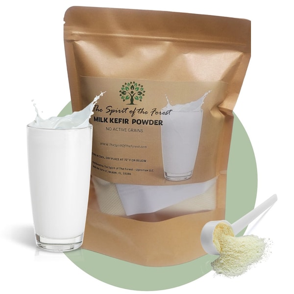 Organic Milk Kefir Powder Ready No Maintenace from Live Active Probiotic  Premium- Leche de Kefir en Polvo
