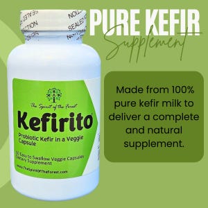 Kefirito Probiotic Kefir Capsules, 50 Billion CFU - 60 Veggie Capsules image 2