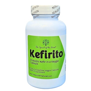 Kefirito Probiotic Kefir Capsules, 50 Billion CFU - 60 Veggie Capsules image 1