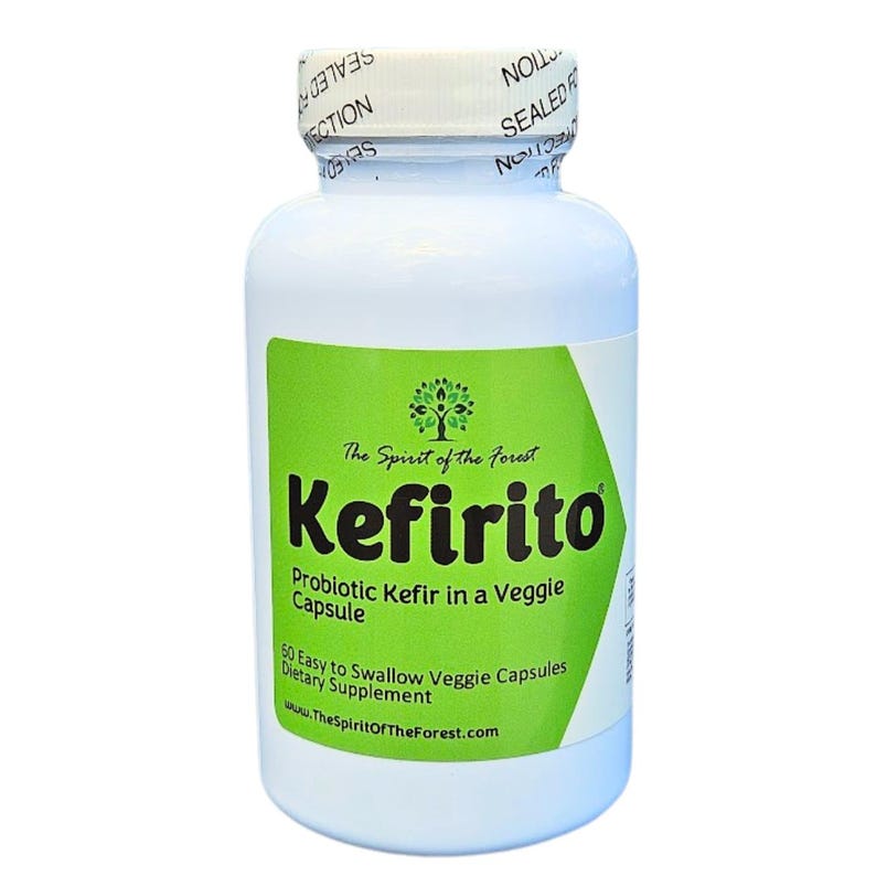 Kefirito Probiotic Kefir Capsules, 50 Billion CFU - 60 Veggie Capsules image 1