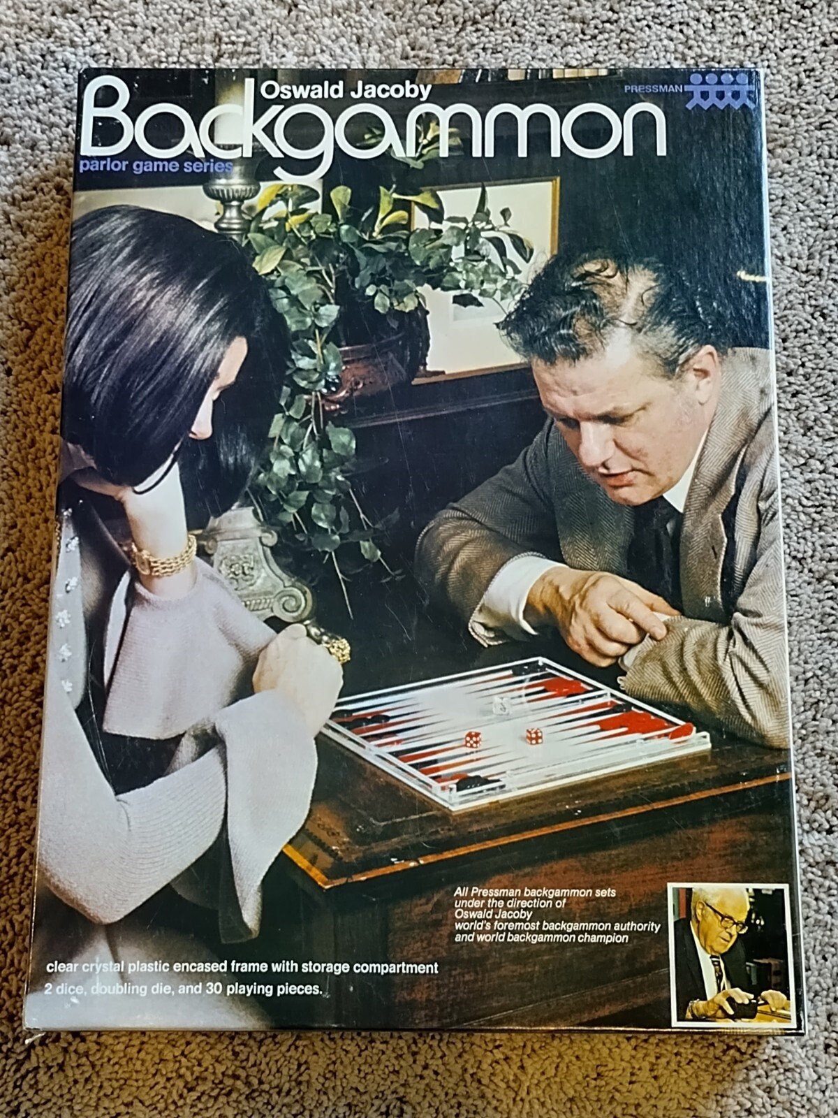 Vintage Double Set Backgammon plus Checkers Board Game. By Plesantime